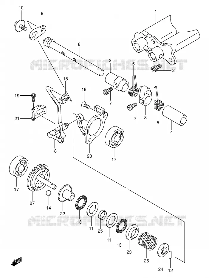VALVE D'ECHAPPEMENT (MODELE K3) Suzuki MOTO 125 RM 2003  RM125K3