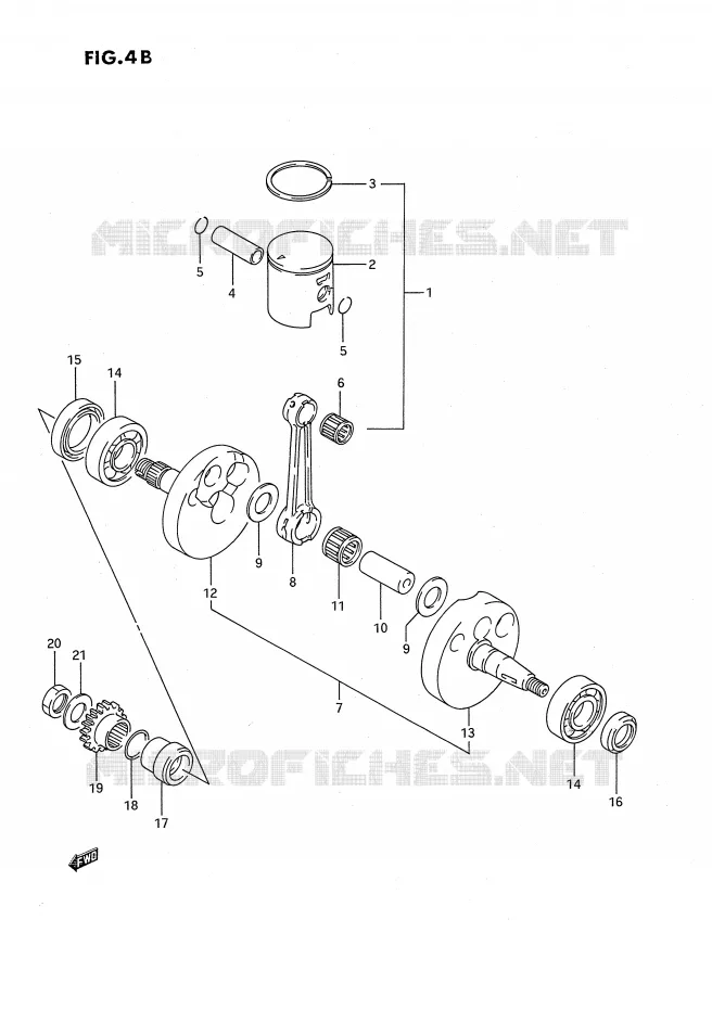 VILEBREQUIN (MODELE K) Suzuki MOTO 80 RM 1993  RM80XP(E2)