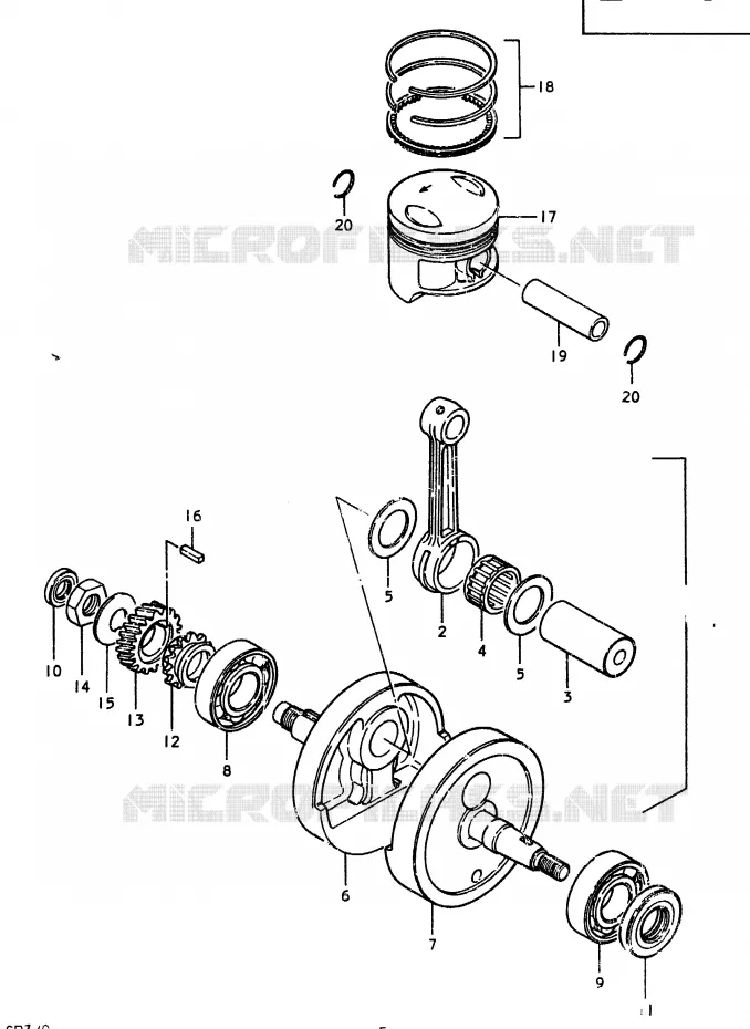 VILEBREQUIN Suzuki MOTO 370 SP 1979  SP370N(C/N)