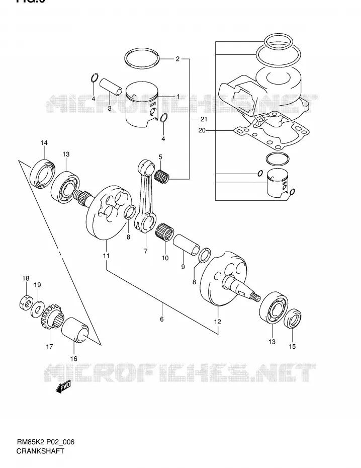VILEBREQUIN Suzuki MOTO 85 RM 2002  RM85K2(P2)