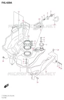 RESERVOIR D'ESSENCE (LT A750X:M2:P03) pour Suzuki KINGQUAD 750 2022