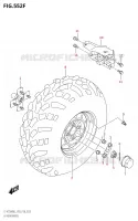 ROUE ARRIERE GAUCHE (LT A750XP:M2:P33) pour Suzuki KINGQUAD 750 2022