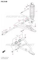 BRAS SUSPENSION AVANT (LT A750XP) pour Suzuki KINGQUAD 750 2023
