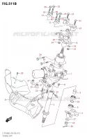 COLONNE DE DIRECTION (LT A750XP) pour Suzuki KINGQUAD 750 2023