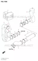 CONDUIT D'ADMISSION CARTER COURROIE pour Suzuki KINGQUAD 750 2023