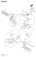ENSEMBLE LEVIERS   POIGNEES pour Suzuki KINGQUAD 750 2023