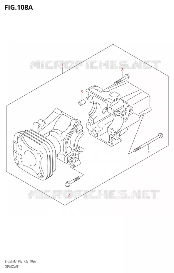 CARTERS MOTEUR Suzuki QUAD 50 QUADSPORT 2023  LT-Z50 M3 (P03 / P28)