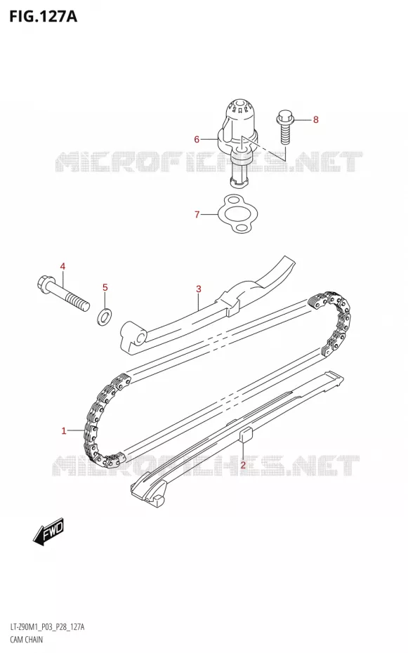 DISTRIBUTION Suzuki QUAD 90 QUADSPORT 2021  LT-Z90 M1 (P03,P28)