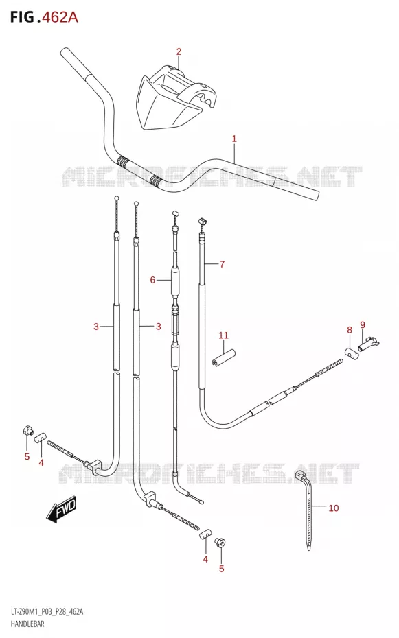GUIDON Suzuki QUAD 90 QUADSPORT 2021  LT-Z90 M1 (P03,P28)