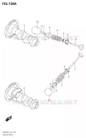 ARBRE A CAMES   SOUPAPES pour Suzuki BURGMAN 400 2023