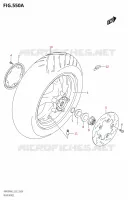 ROUE ARRIERE pour Suzuki BURGMAN 400 2023