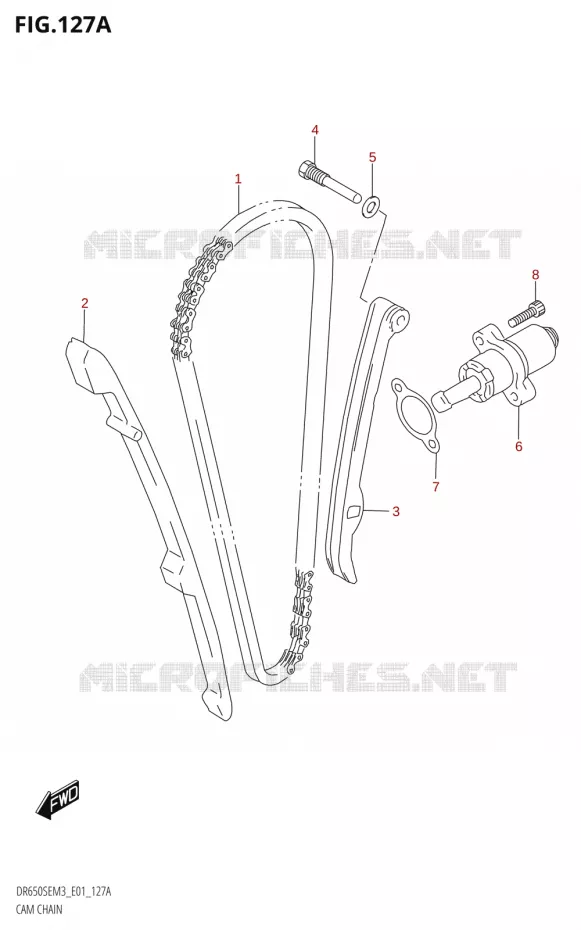 DISTRIBUTION Suzuki MOTO 650 DR 2023  DR650SE M3 (E01)