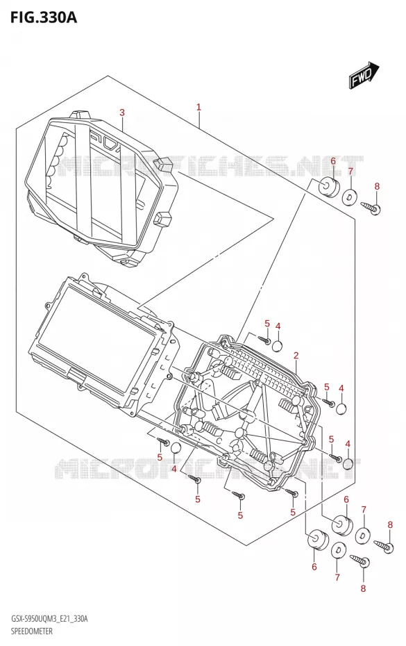 COMPTEUR Suzuki MOTO 950 GSX-S 2023  GSX-S950WQM3 (E21)