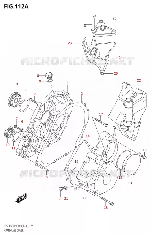 COUVERCLES DE CARTERS Suzuki MOTO 600 GSX-R 2019  GSX-R600 L9 (E03,E28,E33)