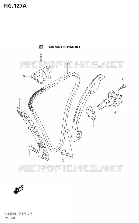DISTRIBUTION Suzuki MOTO 600 GSX-R 2020  GSX-R600 M0 (E03,E28,E33)