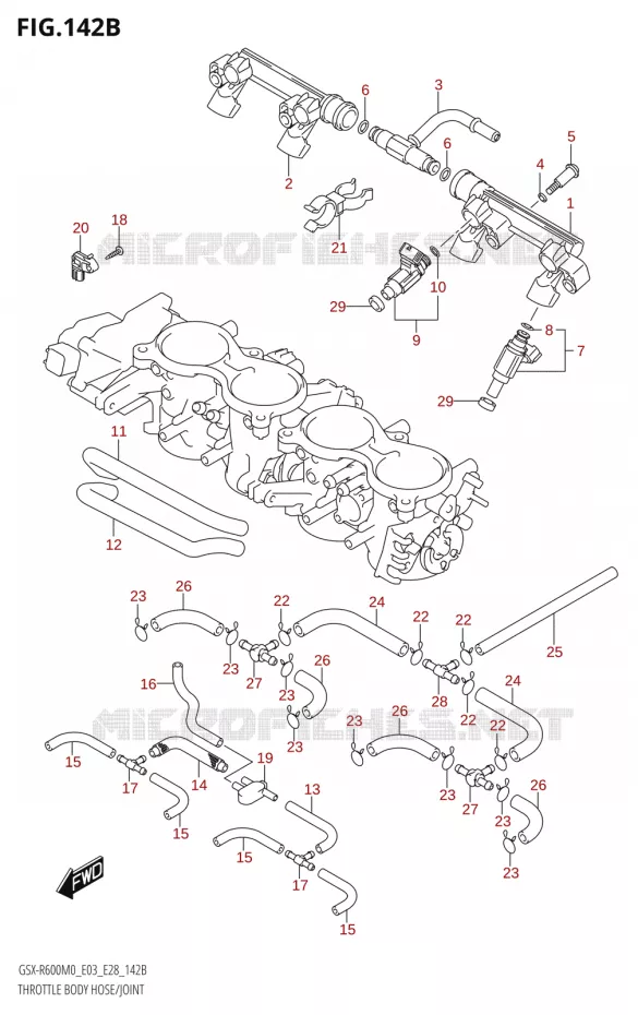 INJECTEURS (E33) Suzuki MOTO 600 GSX-R 2020  GSX-R600 M0 (E03,E28,E33)