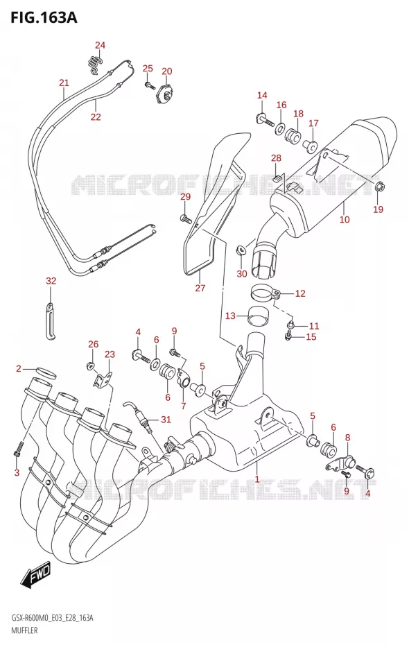 SILENCIEUX Suzuki MOTO 600 GSX-R 2020  GSX-R600 M0 (E03,E28,E33)