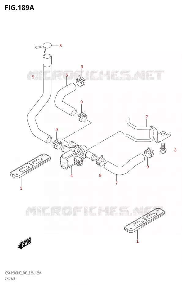 SYSTEME RECYCLAGE GAZ ECHAPPEMENT Suzuki MOTO 600 GSX-R 2020  GSX-R600 M0 (E03,E28,E33)