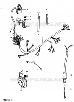 FAISCEAU ELECTRIQUE PARTIE ELECTRIQUE 50 suzuki-moto TS-ER 1980 DP027609