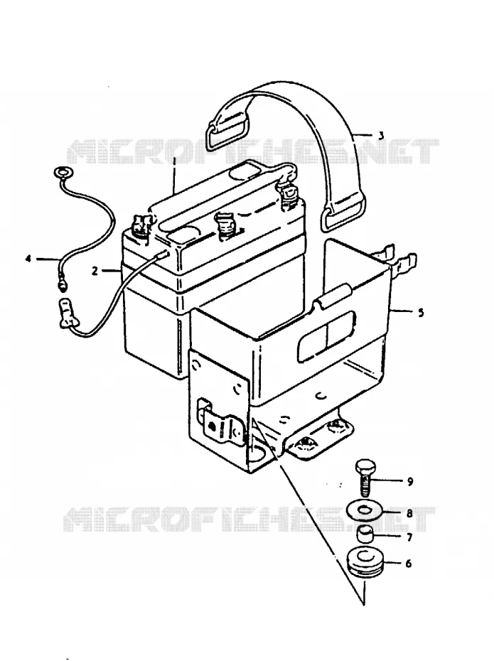 BATTERIE Suzuki MOTO 125 TS 1979  TS125N