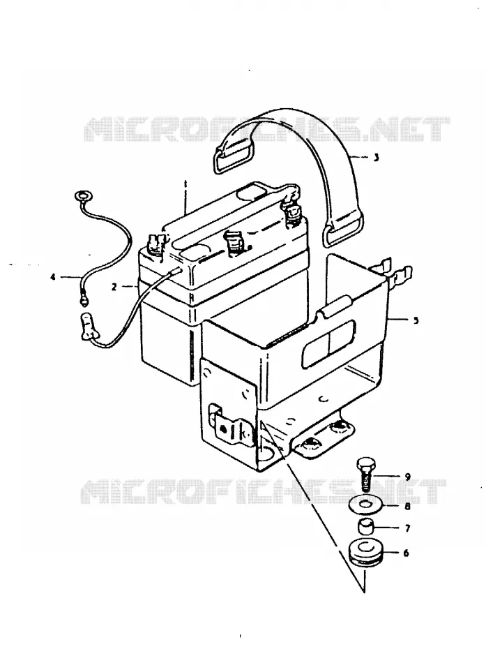 BATTERIE Suzuki MOTO 125 TS-ER 1992  TS125ERN
