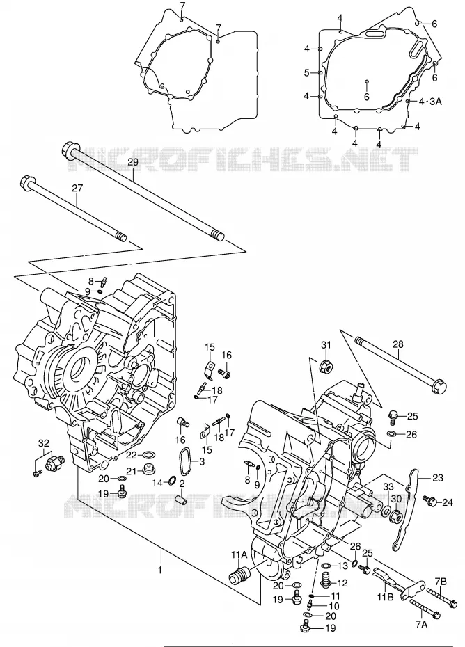CARTER (MODELE K1/K2) Suzuki MOTO 650 SV-S 2001  SV650SUK1(E2)