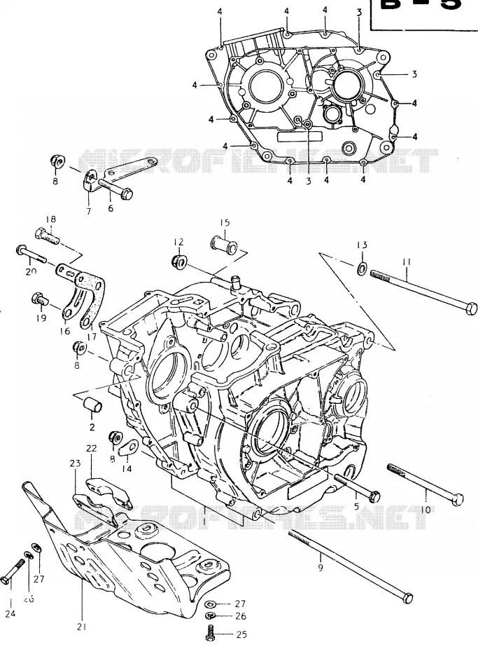 CARTER Suzuki MOTO 400 SP 1980  SP400T