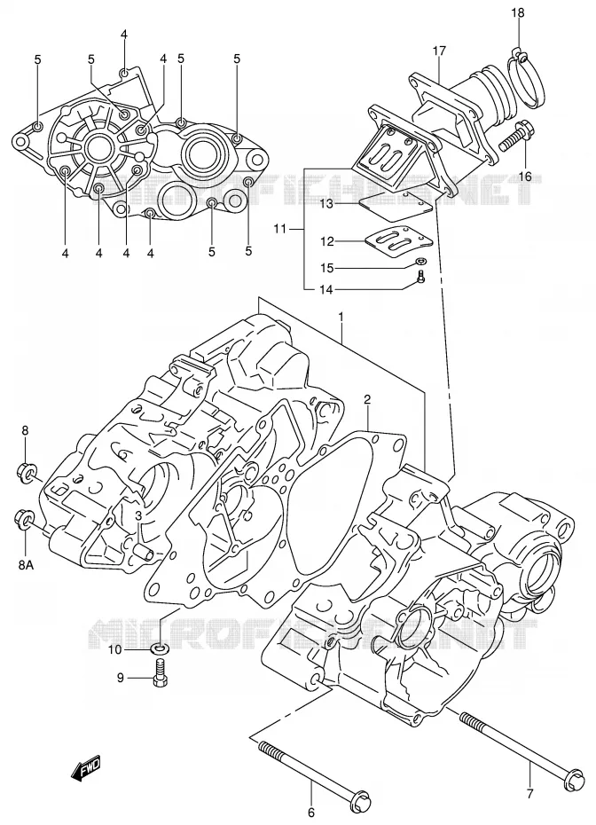 CARTER Suzuki MOTO 85 RM 2002  RM85K2(P3/P28)