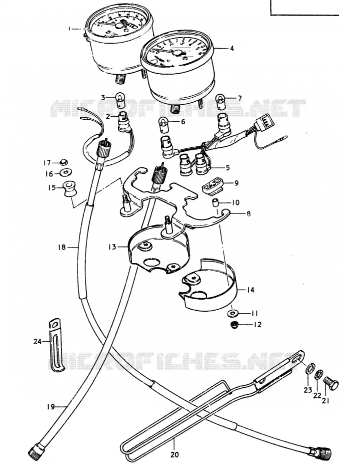 COMPTEUR Suzuki MOTO 370 SP 1979  SP370N(C/N)