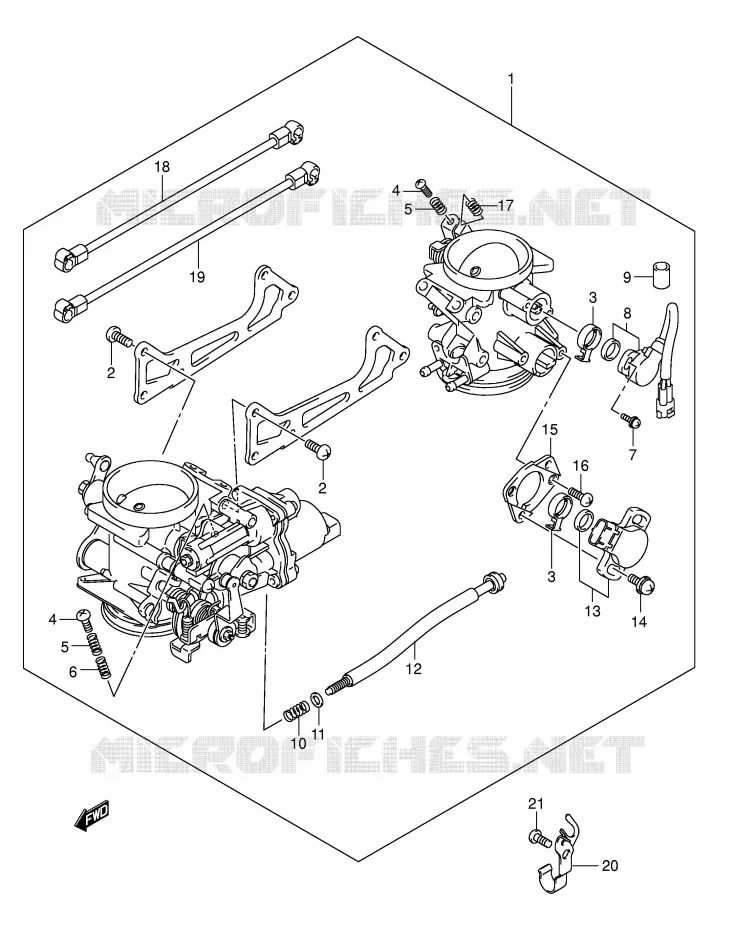ENSEMBLE INJECTION Suzuki MOTO 1000 SV 2003  SV1000S1K3(E2)