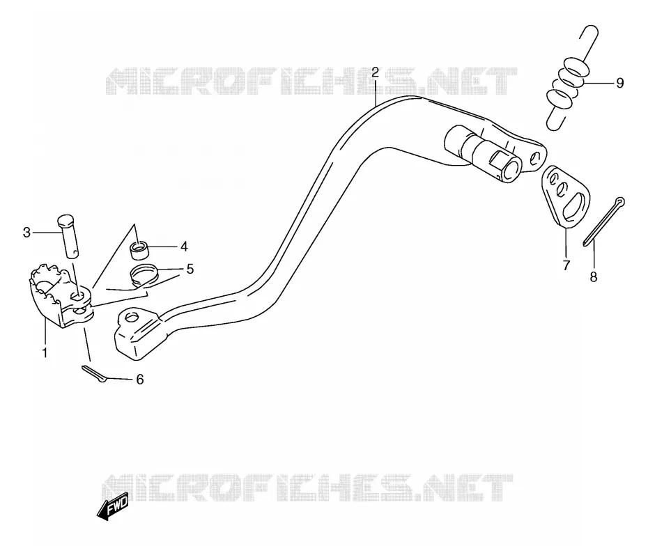 FREIN ARRIERE Suzuki MOTO 125 TS-R 1992  TS125RN(E2)