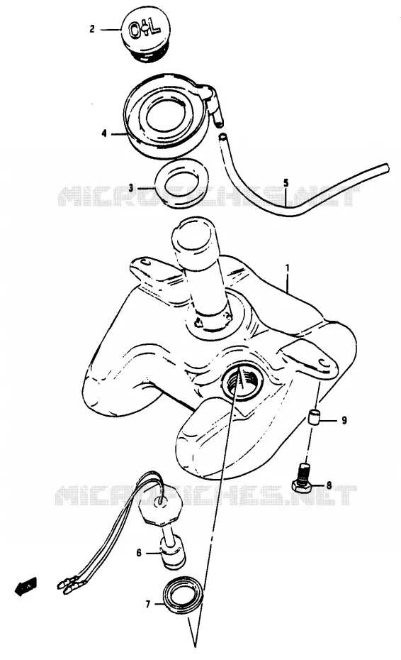RESERVOIR D'HUILE Suzuki MOTO 50 Autres-modeles 1994  TV50R(M/R)