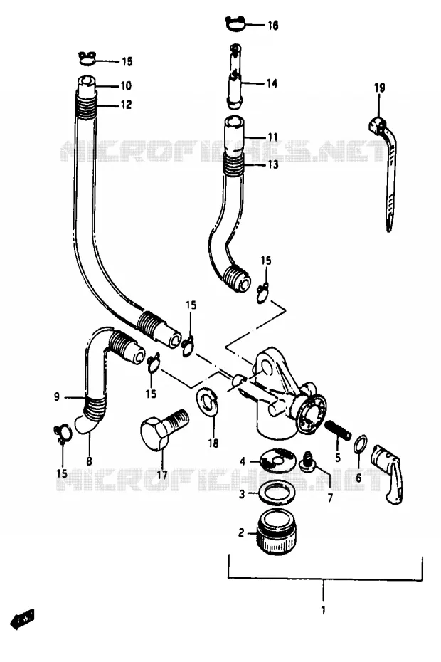 ROBINET D'ESSENCE Suzuki MOTO 50 Autres-modeles 1991  TV50M(M/R)
