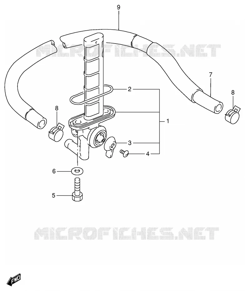 ROBINET D'ESSENCE Suzuki MOTO 800 INTRUDER 1999  VS800GLX(E2)