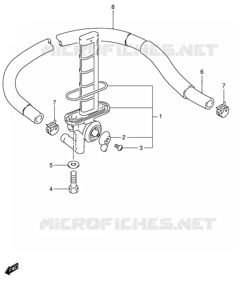 ROBINET D'ESSENCE Suzuki MOTO 800 INTRUDER 2003  VS800GLK3(E22)