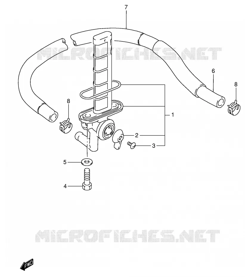 ROBINET D'ESSENCE Suzuki MOTO 800 INTRUDER 2003  VS800GLK3(E3/E28)