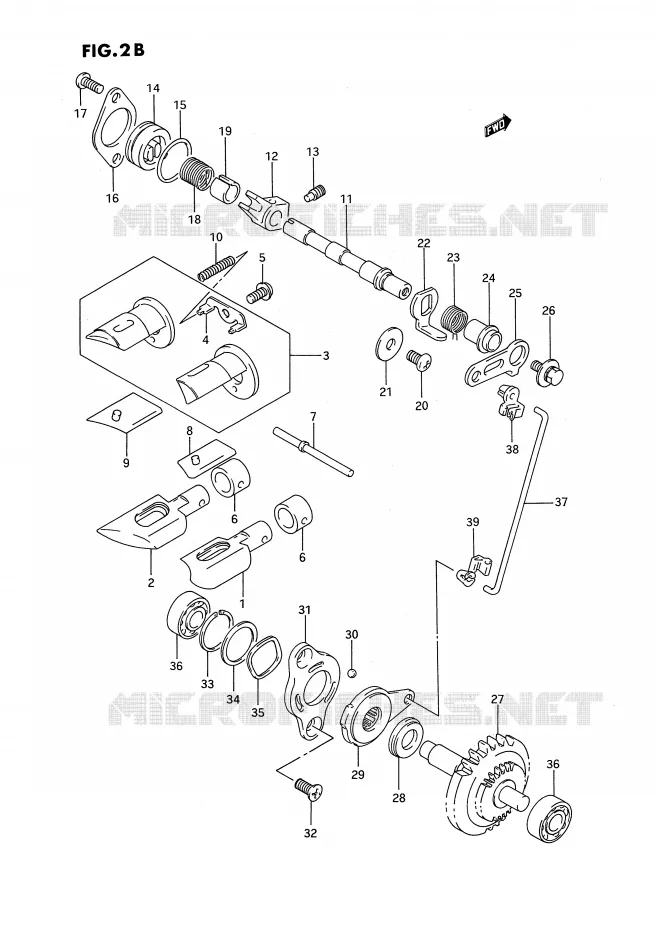VALVE D'ECHAPPEMENT (MODELE P/R/S/T) Suzuki MOTO 250 RMX 1989  RMX250K(E3)