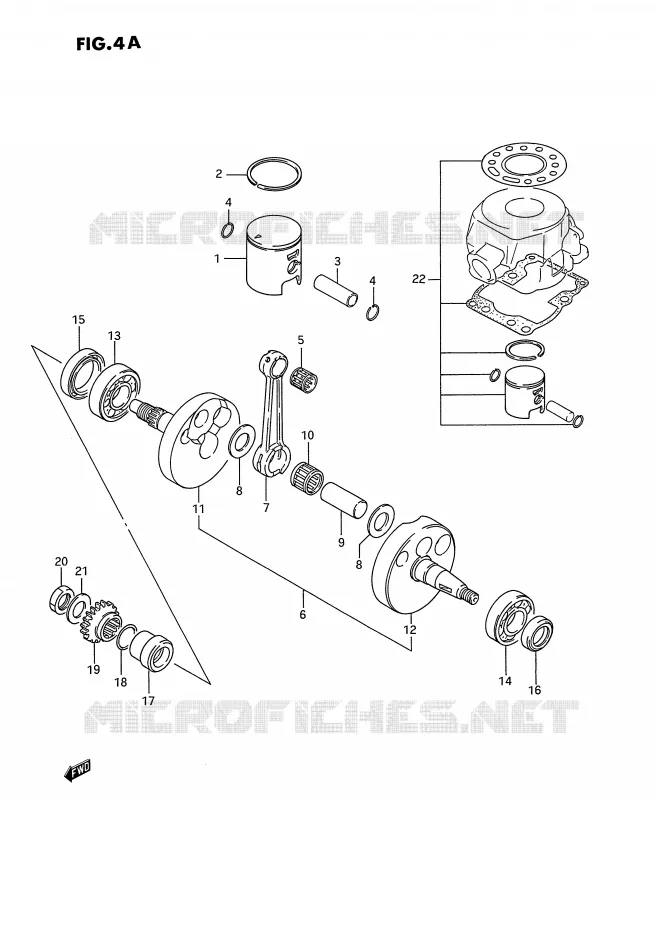 VILEBREQUIN (MODELE J) Suzuki MOTO 80 RM 1987  RM80H(E3)