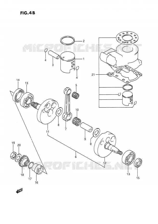 VILEBREQUIN (MODELE K) Suzuki MOTO 80 RM 1989  RM80K(E3)