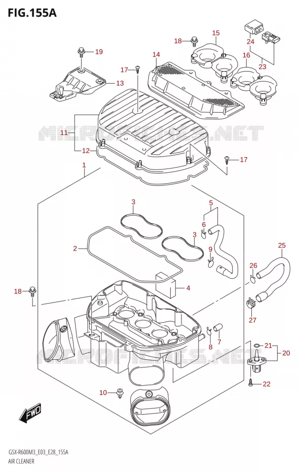FILTRE A AIR Suzuki MOTO 600 GSX-R 2023  GSX-R600 M3 (E03,E28,E33)