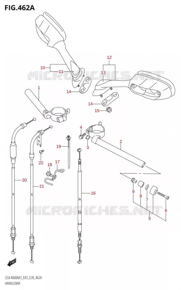 GUIDON Suzuki MOTO 600 GSX-R 2023  GSX-R600 M3 (E03,E28,E33)