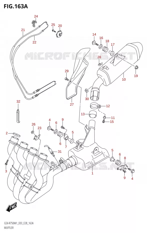 SILENCIEUX Suzuki MOTO 750 GSX-R 2021  GSX-R750 M1 (E03,E28,E33)