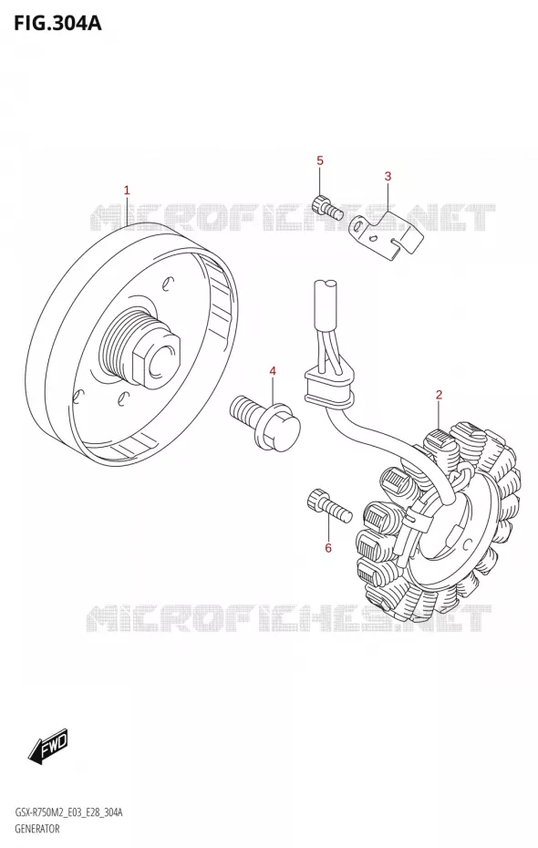 GENERATEUR Suzuki MOTO 750 GSX-R 2022  GSX-R750 M2 (E03,E28,E33)