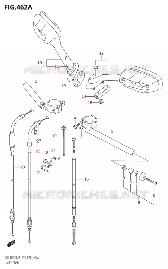 GUIDON Suzuki MOTO 750 GSX-R 2022  GSX-R750 M2 (E03,E28,E33)