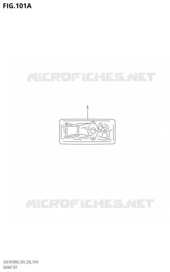 POCHETTE DE JOINTS Suzuki MOTO 750 GSX-R 2022  GSX-R750 M2 (E03,E28,E33)