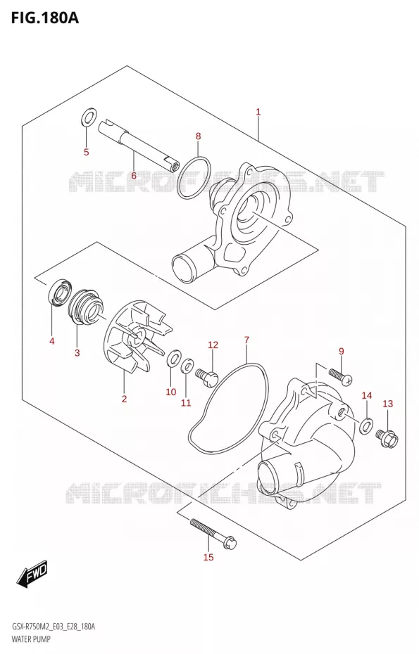 POMPE A EAU Suzuki MOTO 750 GSX-R 2022  GSX-R750 M2 (E03,E28,E33)