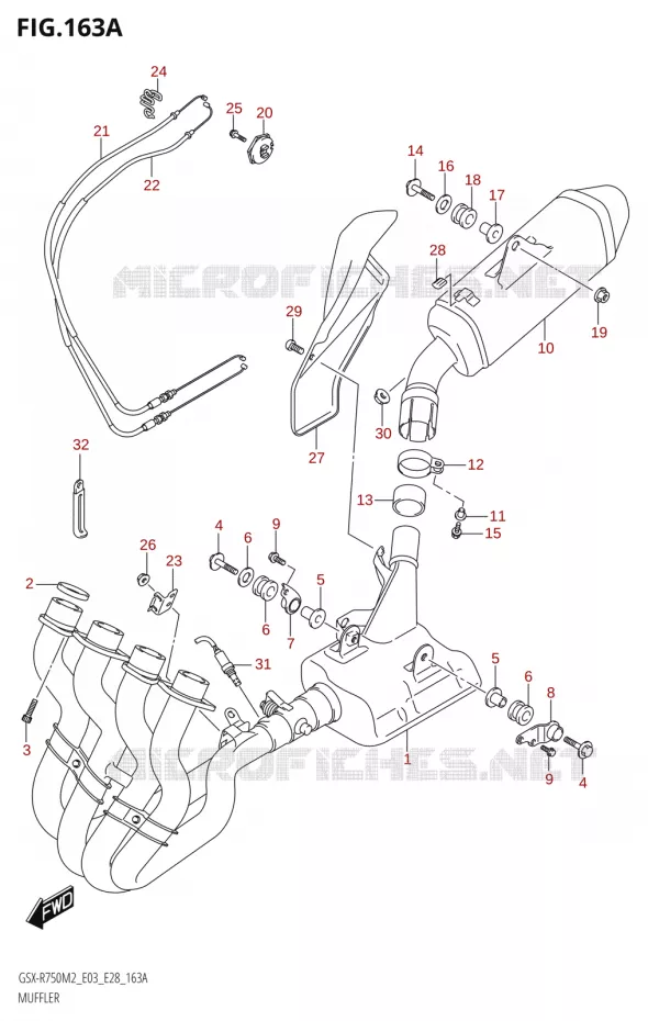 SILENCIEUX Suzuki MOTO 750 GSX-R 2022  GSX-R750 M2 (E03,E28,E33)