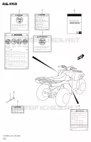 ETIQUETTE (P28) pour Suzuki KINGQUAD 400 2023