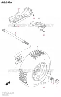 ROUE ARRIERE GAUCHE pour Suzuki KINGQUAD 400 2023