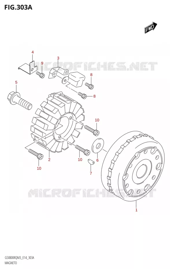 ALLUMAGE ROTOR - STATOR Suzuki MOTO 800 GSX 2023  GSX800RQ M3 (E14)